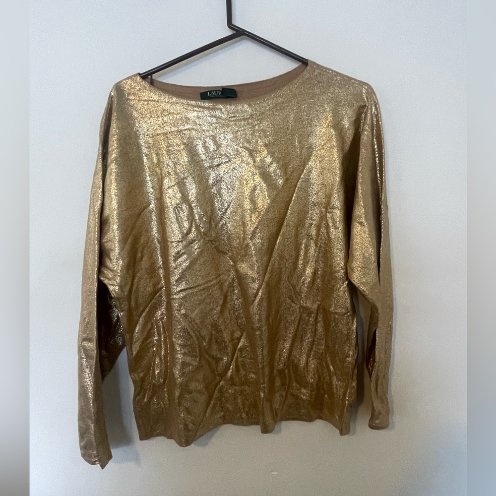 Gold long sleeve Ralph Lauren